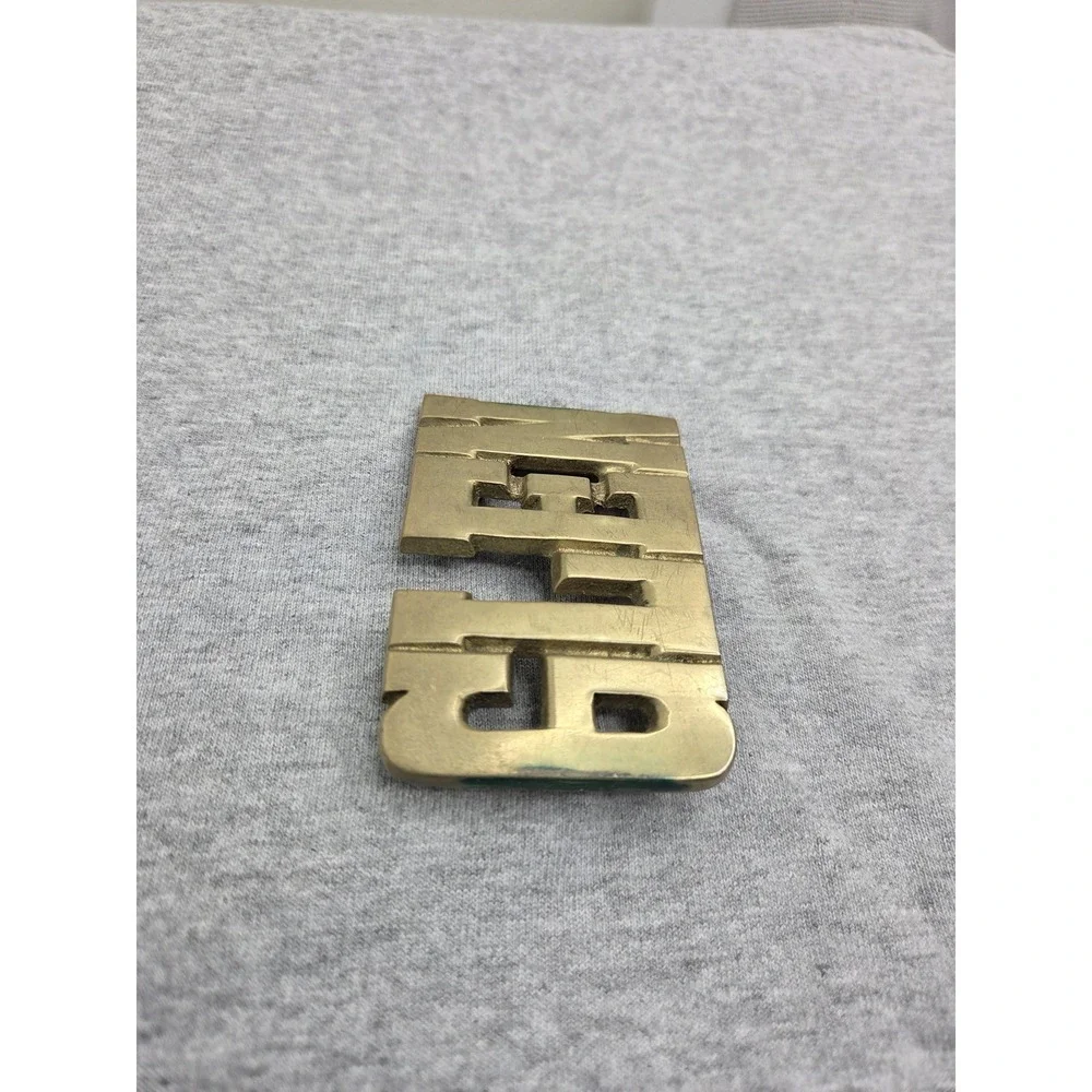 Solid Brass Vintage Name Glen Heavy Sturdy Belt Buckle Personalized Western